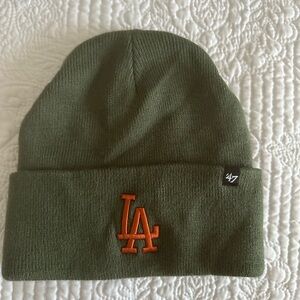 LA Green beanie